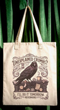 Unexplained Crumbs? Tote Bag – Edgar Allan Poe Inspired Book Crave Club Tote