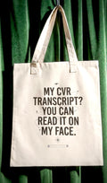 My CVR Transcript? You Can Read It on My Face. Tote Bag – Aviation Humor Canvas Tote