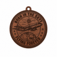 Born in the sky. Flying forever. | Boeing 737 Leather Keychain