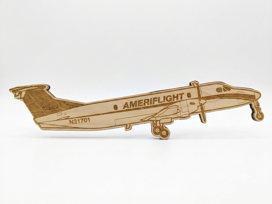 Custom Aircraft Wall Art – Personalized Wooden Airplane Silhouette
