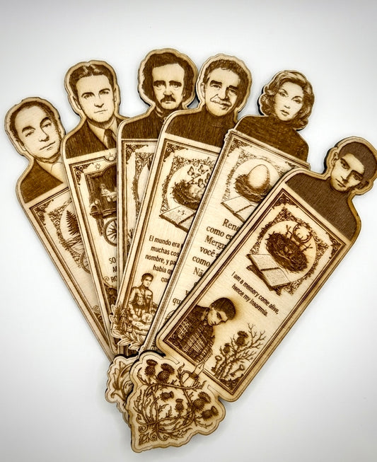 Nocturne Bookmarks – Literary Legends Collection (Set of 6)