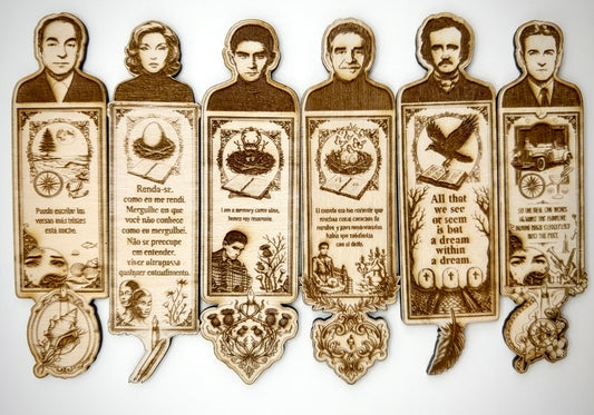 Nocturne Bookmarks – Literary Legends Collection (Set of 6)