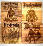 Gothic Relics Coaster Set – Classic Horror Movie Collection (Set of 4)
